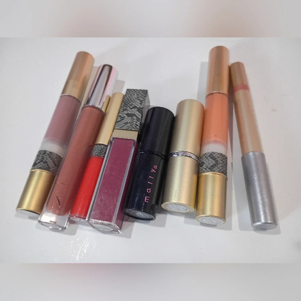 Mally Beauty Lipstick & Lip Gloss Bundle | Nude & Rose Shades‎
